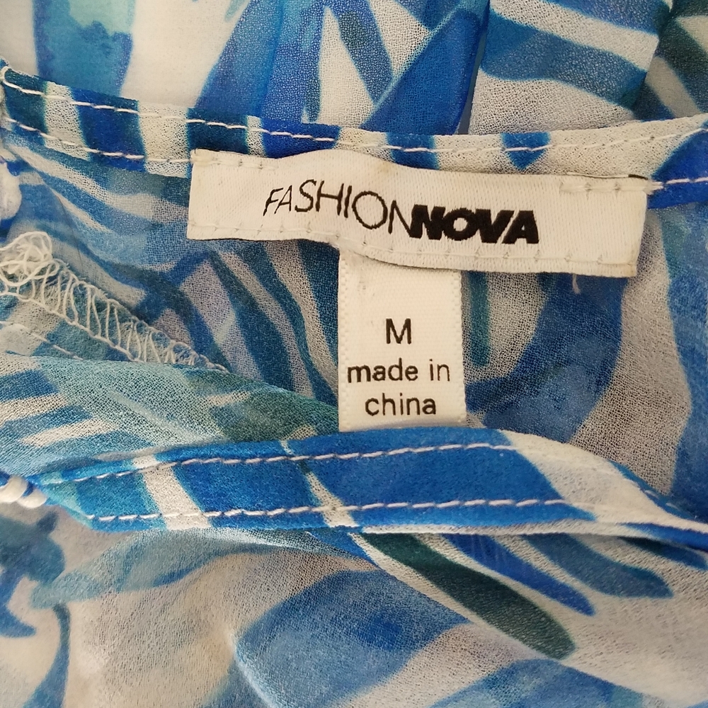 Fashion Nova Dress LS High Low Backless M - Picture 7 of 9